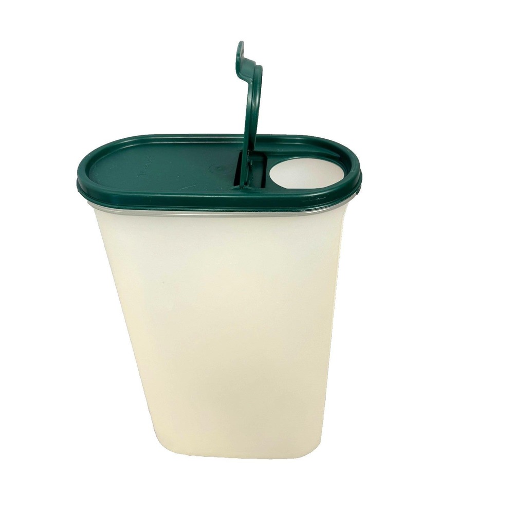 Tupperware Vintage Modular Mates Oval 5 Storage Green Flip Lid 12 1/4 Cup/2.9 L